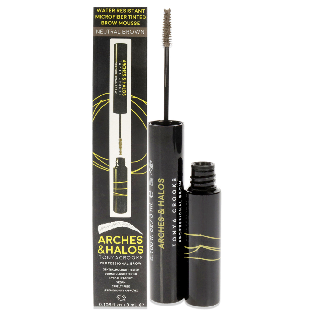 Microfiber Tinted Brow Mousse - Neutral Brown by Arches and Halos Women 0.106 oz